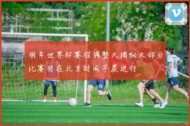 明年世界杯赛程调整大揭秘大部分比赛将在北京时间早晨进行